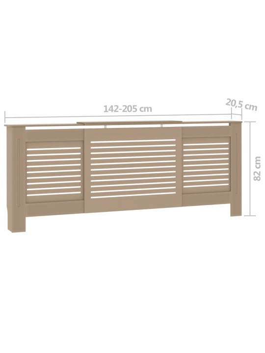 MDF lämpöpatterin suoja 205 cm