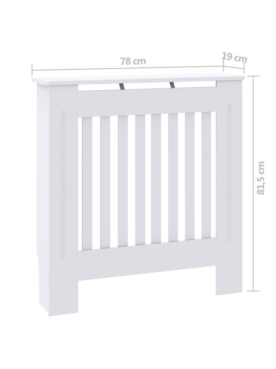 MDF lämpöpatterin suoja valkoinen 78 cm