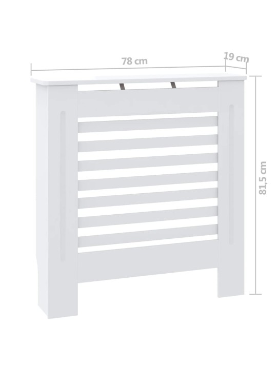 MDF lämpöpatterin suoja valkoinen 78 cm