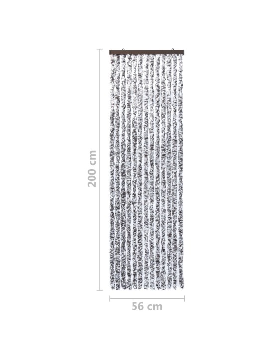 Hyönteisverho ruskea ja beige 56x200 cm Chenille