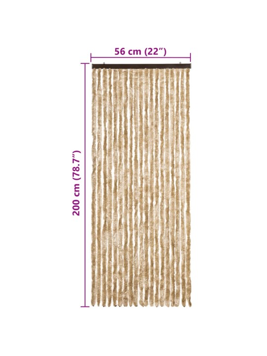 Hyönteisverho beige 56x200 cm Chenille