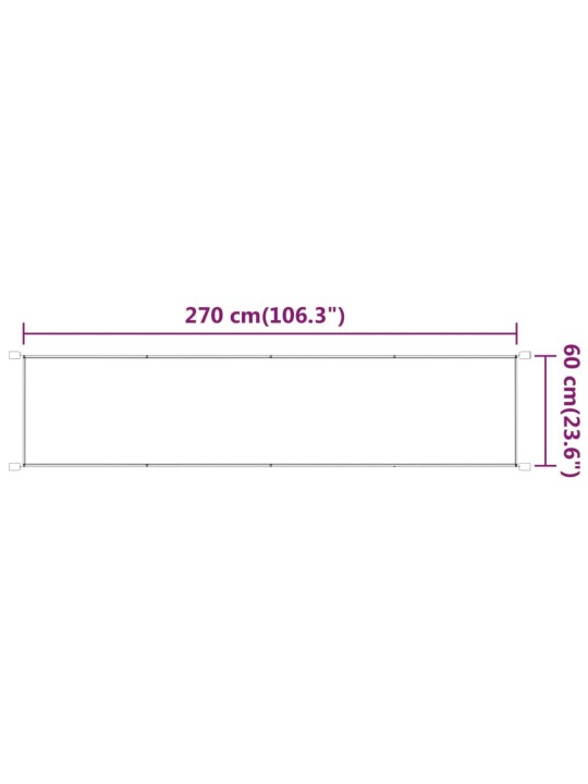 Pystymarkiisi antrasiitti 60x270 cm Oxford kangas