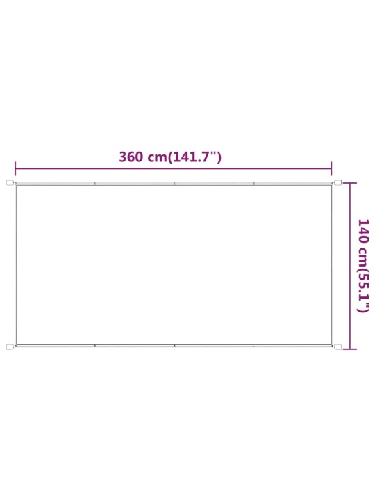 Pystymarkiisi antrasiitti 140x360 cm Oxford kangas