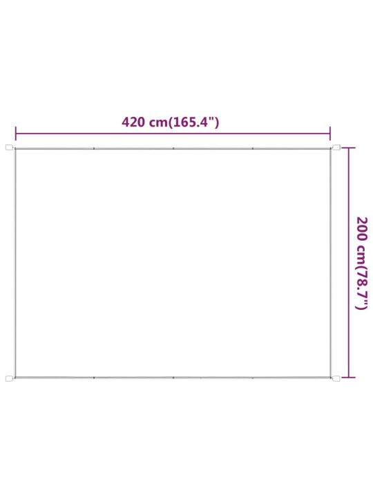 Pystymarkiisi antrasiitti 200x420 cm Oxford kangas