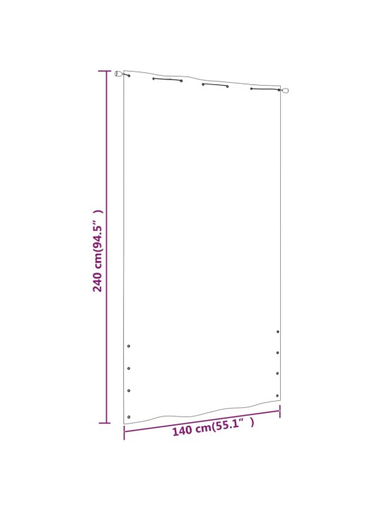 Parvekkeen suoja terrakotta 140x240 cm Oxford kangas