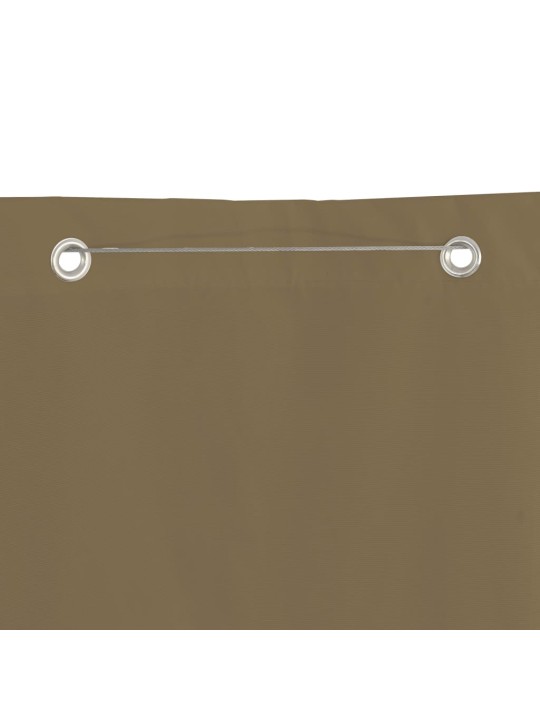 Parvekkeen suoja taupe 120x240 cm Oxford kangas
