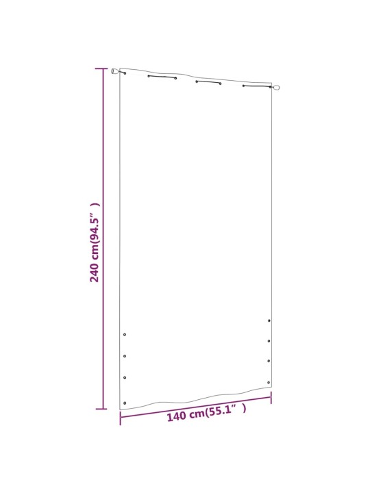 Parvekkeen suoja sininen 140x240 cm Oxford kangas