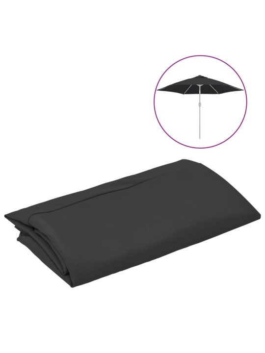 Aurinkovarjon vaihtokangas musta 300 cm