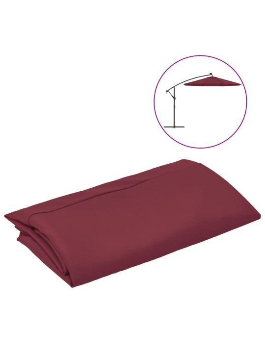 Aurinkovarjon vaihtokangas viininpunainen 350 cm