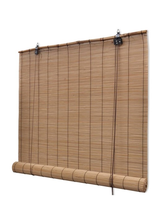 Bambu rullaverhot 2 kpl 80 x 160 cm ruskea