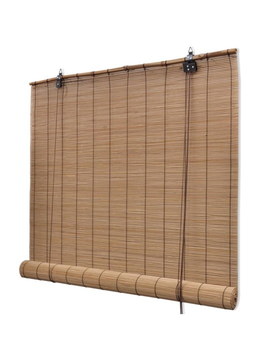 Bambu rullaverhot 2kpl ruskea 120 x 220 cm