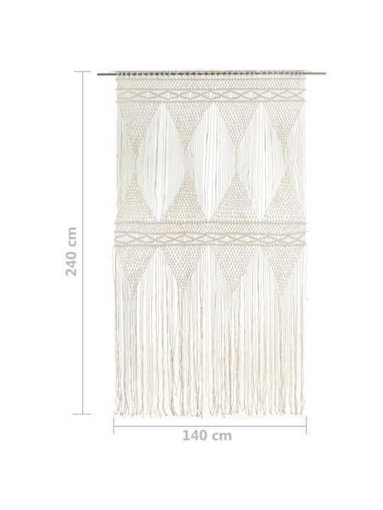 Macrame verho 140x240 cm puuvilla