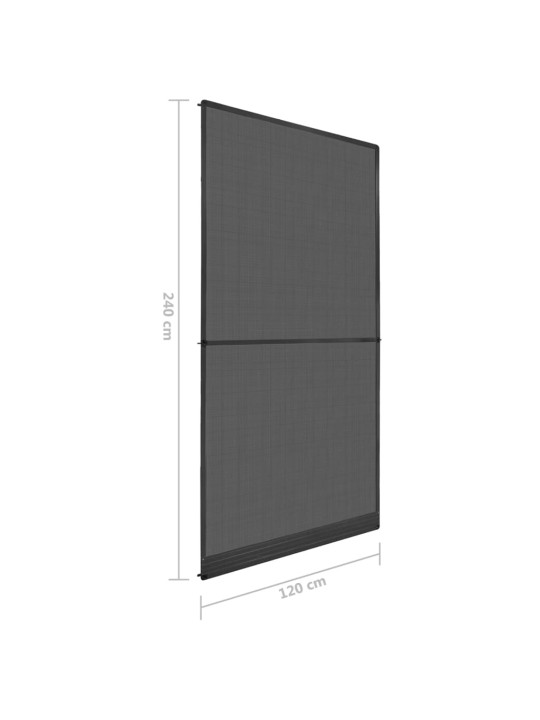 Saranoitu hyönteisverkko oviin 120x240 cm antrasiitti