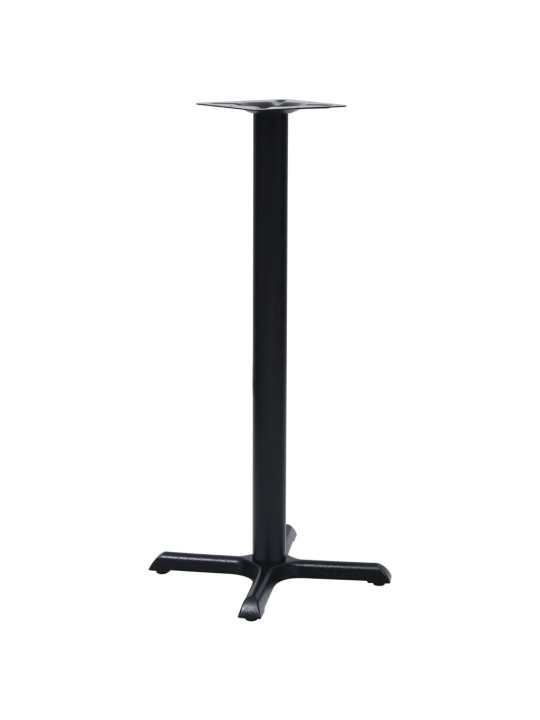 Bistropöydän jalka musta 56x56x107 cm valurauta