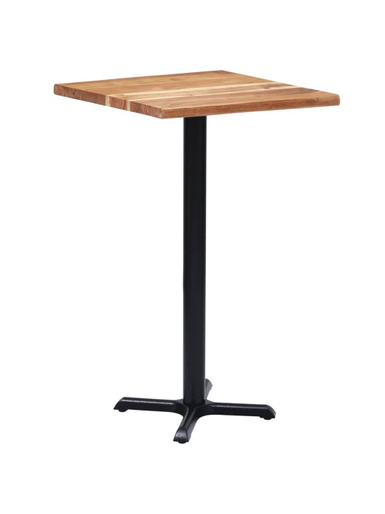 Bistropöydän jalka musta 56x56x107 cm valurauta