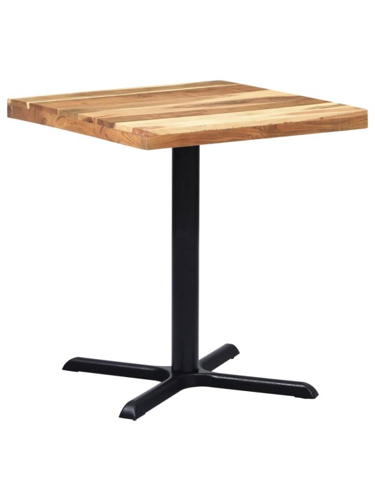 Bistropöydän jalka musta 76x76x72 cm valurauta