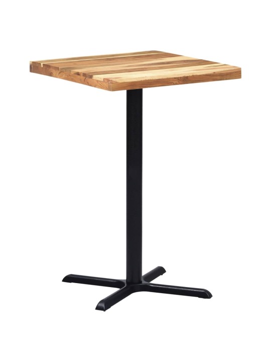 Bistropöydän jalka musta 76x76x107 cm valurauta