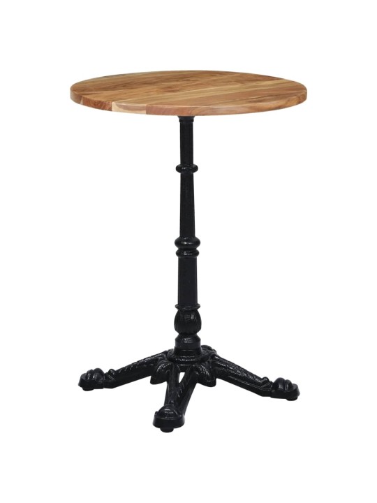 Bistropöydän jalka musta 52x52x72 cm valurauta