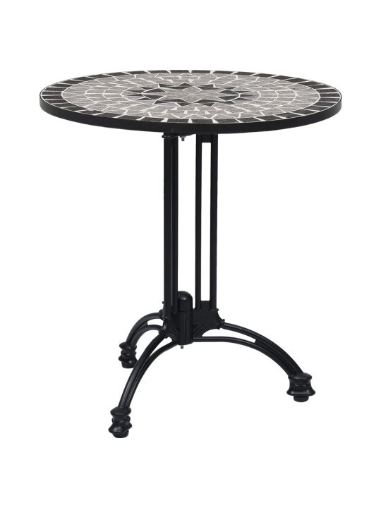 Bistropöydän jalka musta ø60x72 cm valualumiini