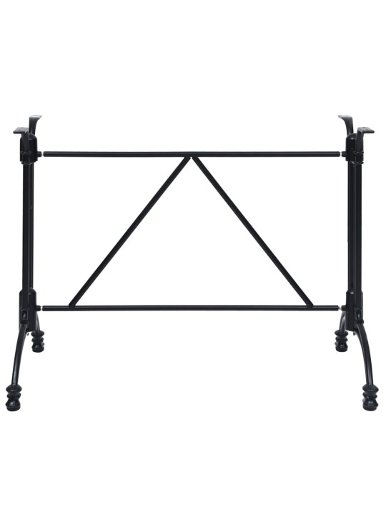 Bistropöydän jalka musta 93x60x72 cm valualumiini