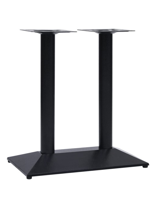 Bistropöydän jalka musta 70x40x72 cm valurauta