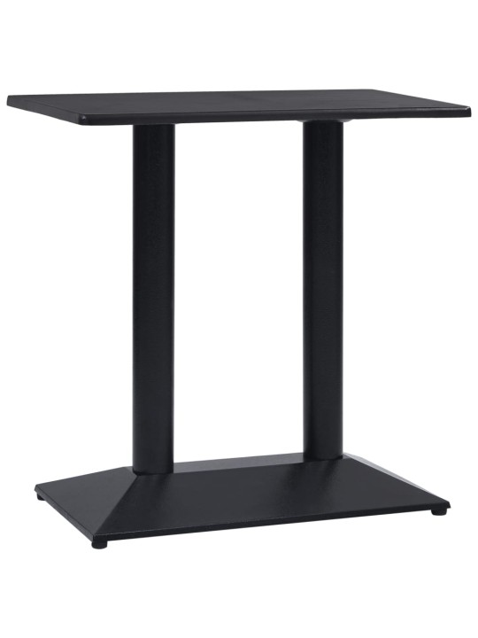 Bistropöydän jalka musta 70x40x72 cm valurauta