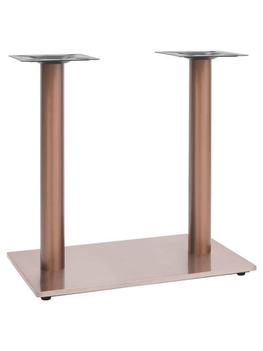 Bistropöydän jalka messingin väri 70x40x72 cm ruostumaton teräs