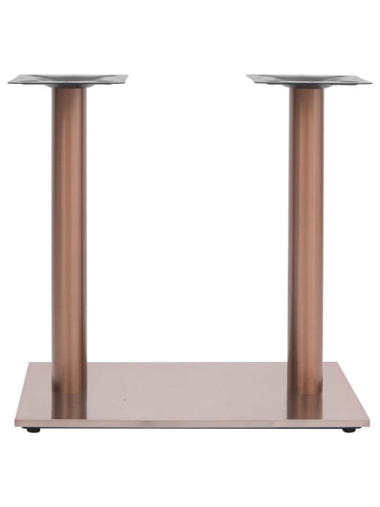 Bistropöydän jalka messingin väri 70x40x72 cm ruostumaton teräs
