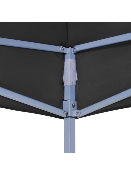 Juhlateltan katto 6x3 m musta 270 g/m²