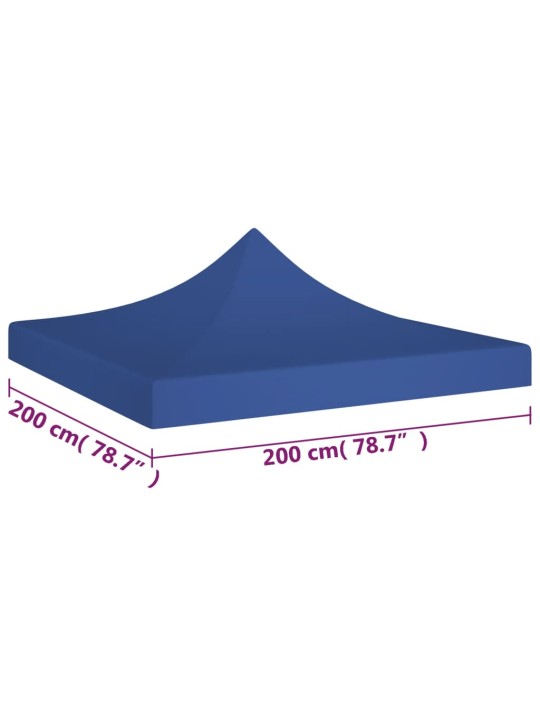 Juhlateltan katto 2x2 m sininen 270 g/m²