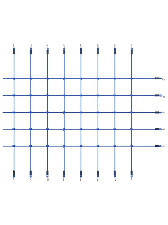 Kiipeilyverkko 200x150 cm sininen