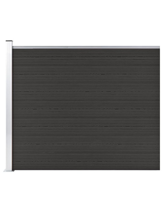 Aitapaneeli wpc 175x146 cm musta