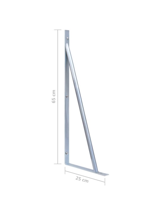 Aitatolppien tukikannattimet 3 kpl galvanoitu teräs