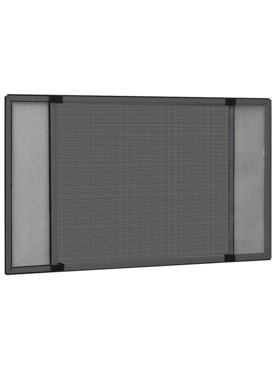 Jatkettava hyönteisverkko ikkunaan antrasiitti (75-143)x50 cm