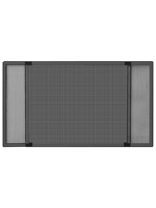 Jatkettava hyönteisverkko ikkunaan antrasiitti (75-143)x50 cm