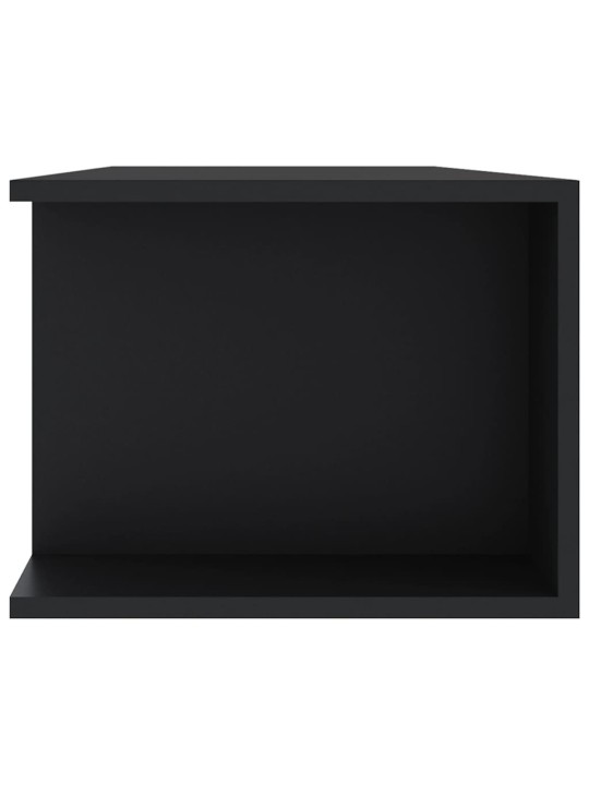 TV-taso LED-valoilla musta 135x39x30 cm