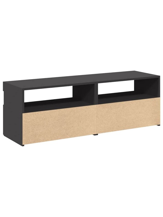 Tv-tasot led-valoilla 2 kpl harmaa 60x35x40 cm