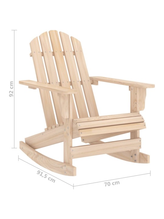 Adirondack-puutarhan keinutuoli täysi kuusi
