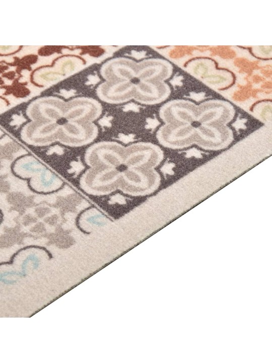 Keittiön matto pestävä mosaiikki väri 45x150 cm
