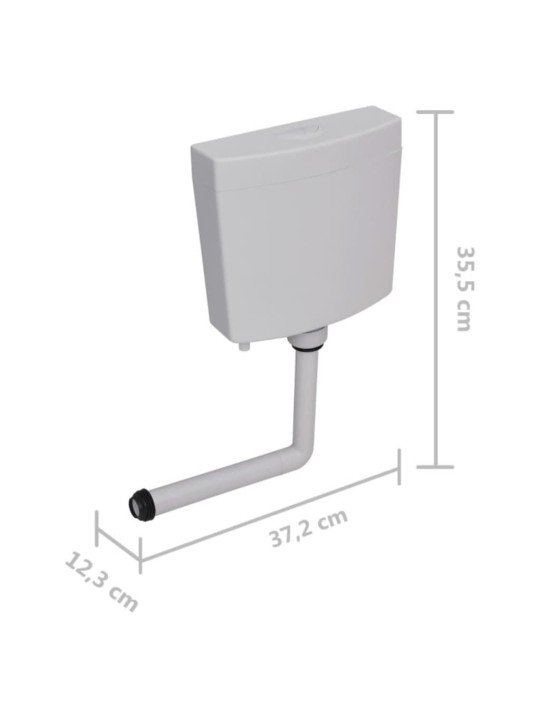 WC Vesisäiliö alapuolisella veden tulolla 3/6 l harmaa