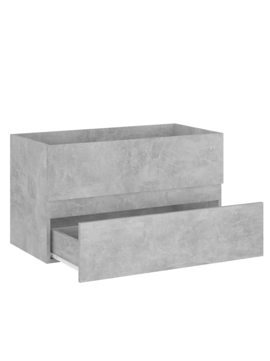 2-osainen kylpyhuoneen kalustesarja betoninharmaa lastulevy