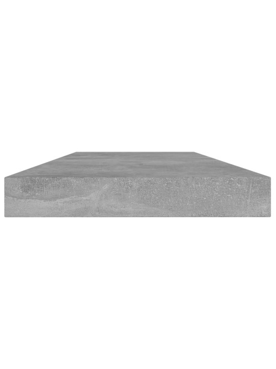 Kirjahyllytasot 4 kpl betoninharmaa 40x10x1,5 cm lastulevy