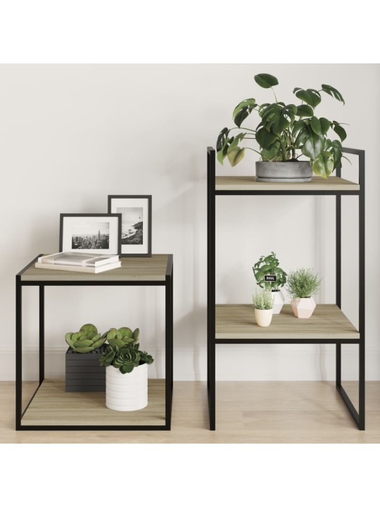 Kirjahyllytasot 4 kpl sonoma tammi 40x40x1,5 cm lastulevy