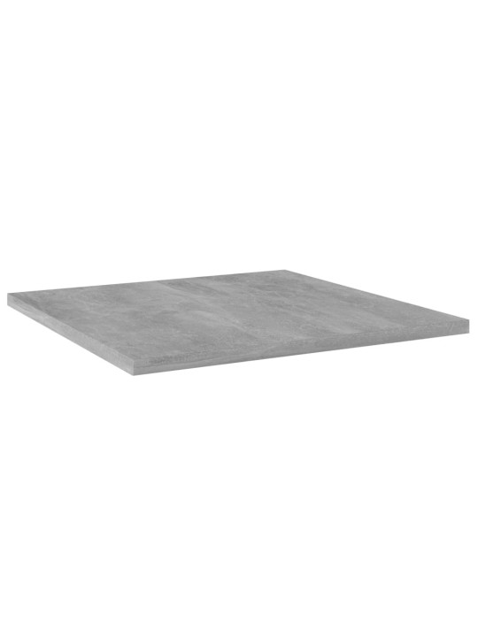 Kirjahyllytasot 8 kpl betoninharmaa 40x40x1,5 cm lastulevy