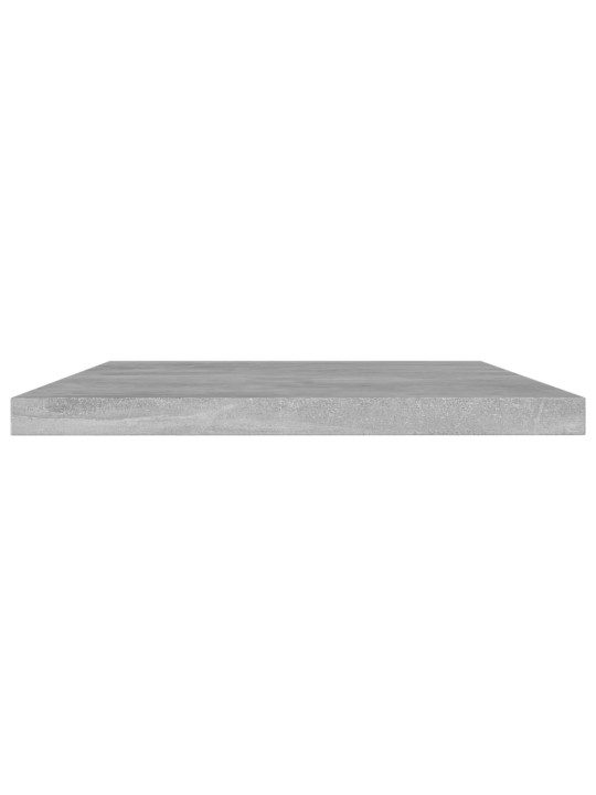 Kirjahyllytasot 4 kpl betoninharmaa 60x10x1,5 cm lastulevy