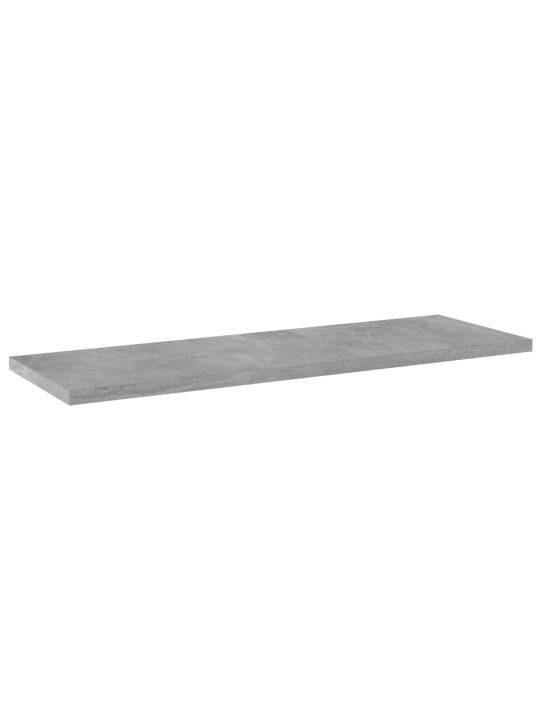 Kirjahyllytasot 4 kpl betoninharmaa 60x20x1,5 cm lastulevy