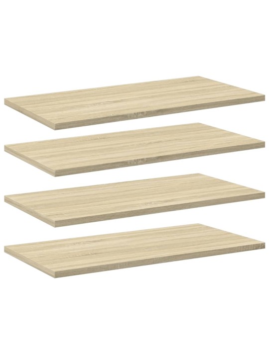 Kirjahyllytasot 4 kpl sonoma tammi 60x30x1,5 cm lastulevy