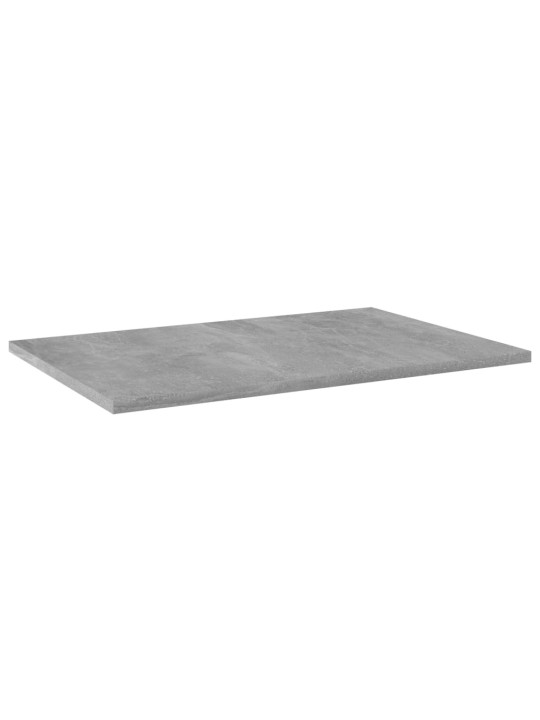 Kirjahyllytasot 4 kpl betoninharmaa 60x40x1,5 cm lastulevy