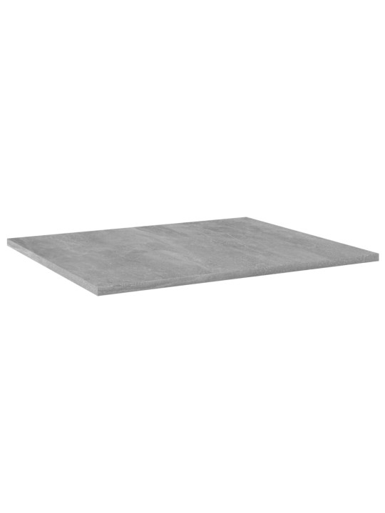 Kirjahyllytasot 4 kpl betoninharmaa 60x50x1,5 cm lastulevy