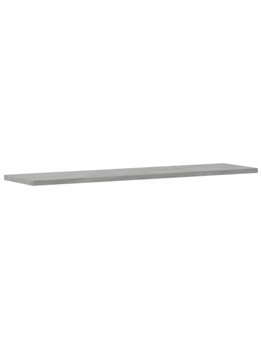 Kirjahyllytasot 4 kpl harmaa 80x20x1,5 cm teknisestä puusta
